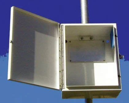 electrical pole with box on side|side mount electrical box.